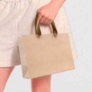 BOLSAS PREMIUM ASA DE CINTA SATINADA Y METÁLICA